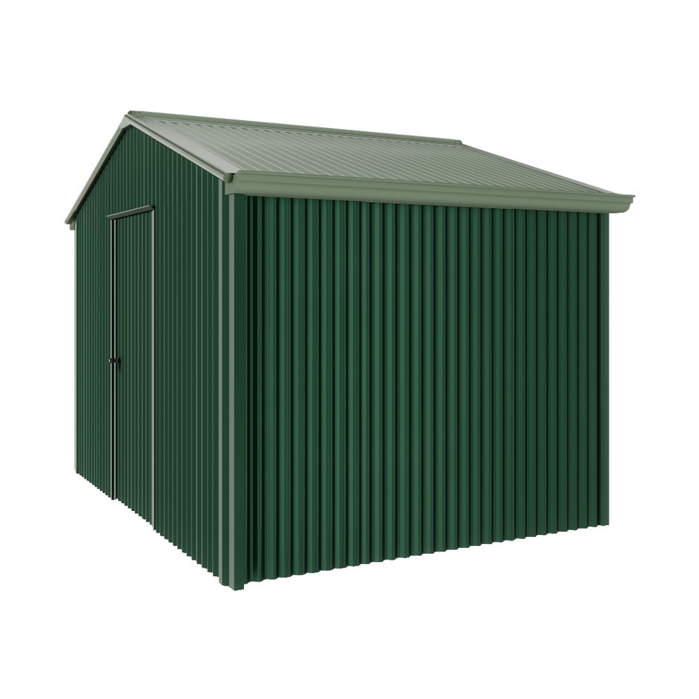 Handi-Heritage Shed H2 3.30X2.52 Roof:Rivergum Wall:Caulfield Green Gable End Single Door