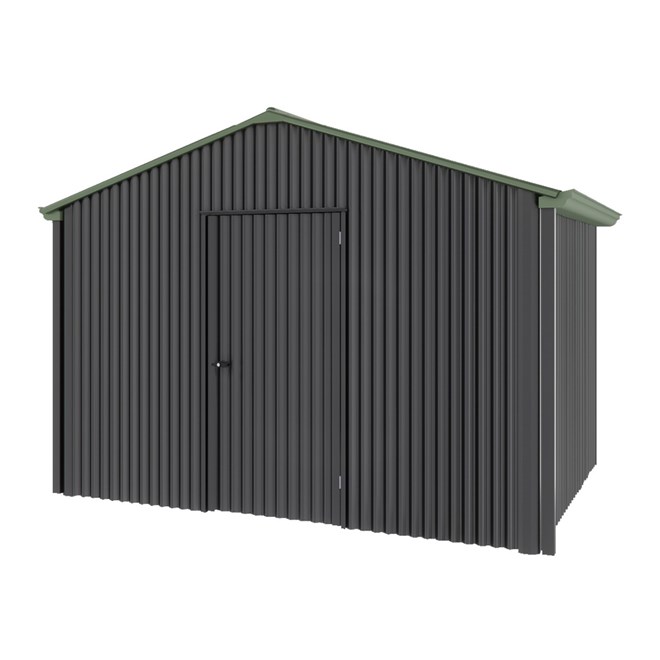 Handi-Heritage Shed H2 3.30X2.52 Roof:Rivergum Wall:Gun Metal Grey Gable End Single Door
