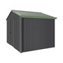 Handi-Heritage Shed H2 3.30X2.52 Roof:Rivergum Wall:Gun Metal Grey Gable End Single Door