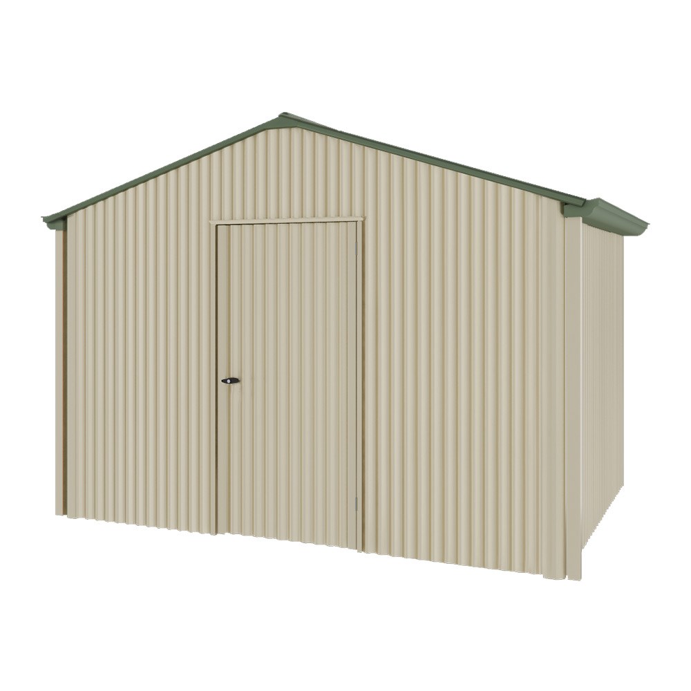 Handi-Heritage Shed H2 3.30X2.52 Roof:Rivergum Wall:Merino Gable End Single Door