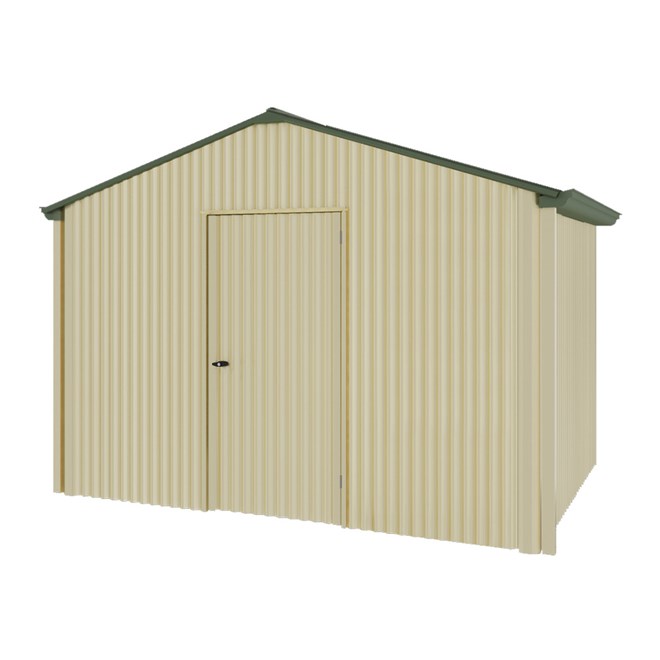Handi-Heritage Shed H2 3.30X2.52 Roof:Rivergum Wall:Primrose Gable End Single Door