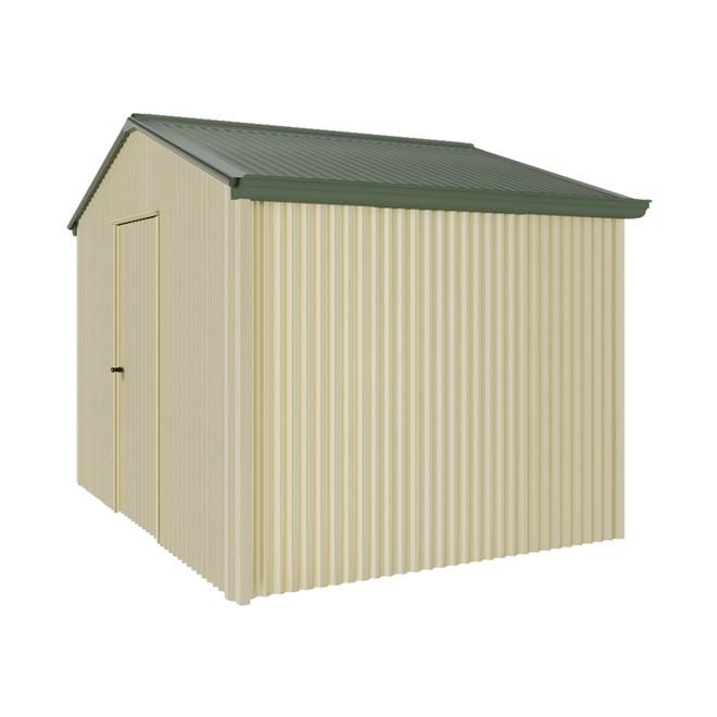 Handi-Heritage Shed H2 3.30X2.52 Roof:Rivergum Wall:Primrose Gable End Single Door