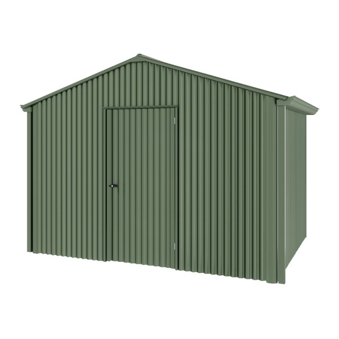 Handi-Heritage Shed H2 3.30X2.52 Roof:Rivergum Wall:Rivergum Gable End Single Door