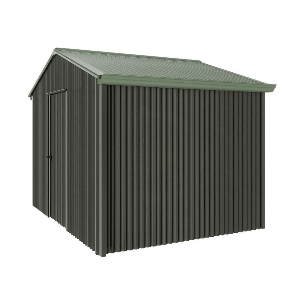Handi-Heritage Shed H2 3.30X2.52 Roof:Rivergum Wall:Slate Grey Gable End Single Door
