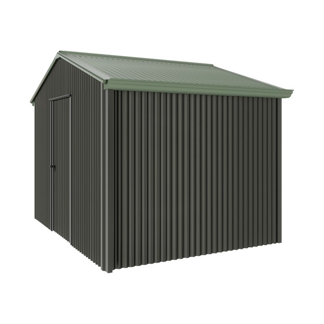 Handi-Heritage Shed H2 3.30X2.52 Roof:Rivergum Wall:Slate Grey Gable End Single Door