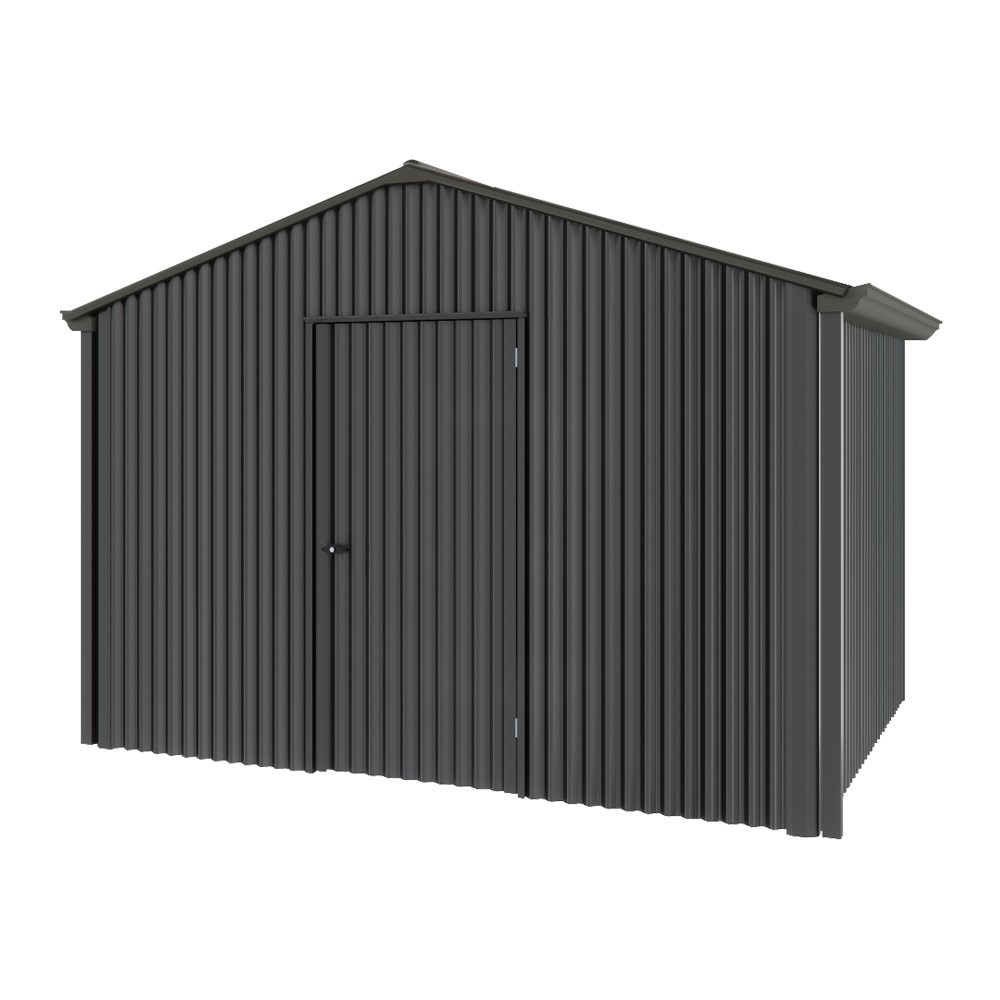 Handi-Heritage Shed H2 3.30X2.52 Roof:Slate Grey Wall:Gun Metal Grey Gable End Single Door