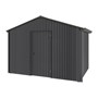 Handi-Heritage Shed H2 3.30X2.52 Roof:Slate Grey Wall:Gun Metal Grey Gable End Single Door