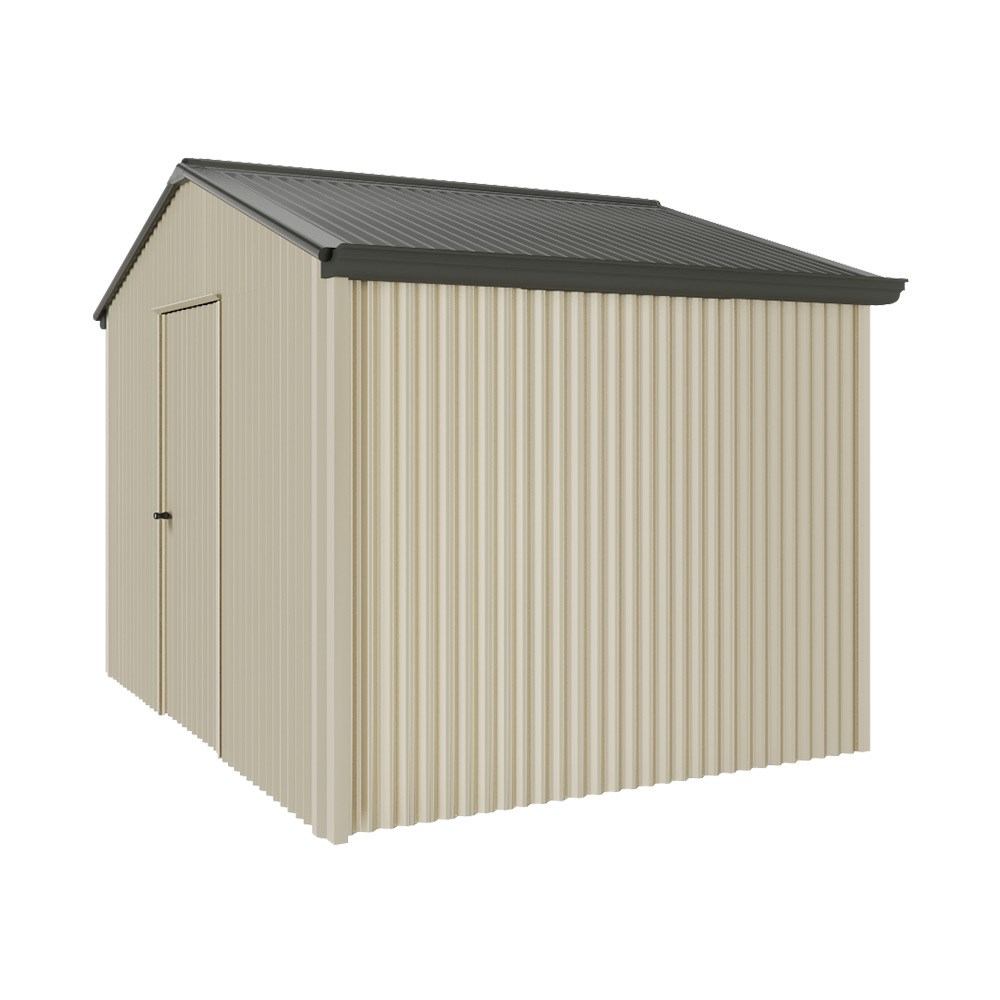 Handi-Heritage Shed H2 3.30X2.52 Roof:Slate Grey Wall:Merino Gable End Single Door