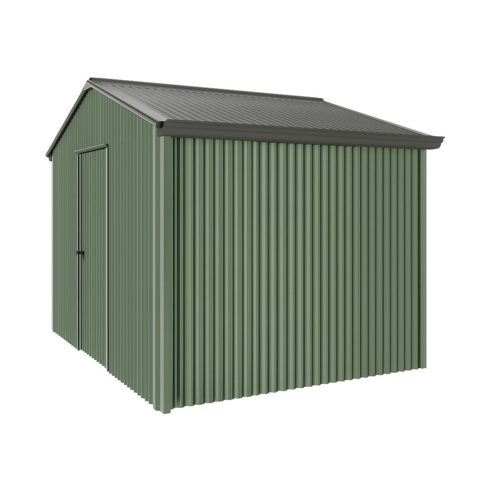 Handi-Heritage Shed H2 3.30X2.52 Roof:Slate Grey Wall:Rivergum Gable End Single Door