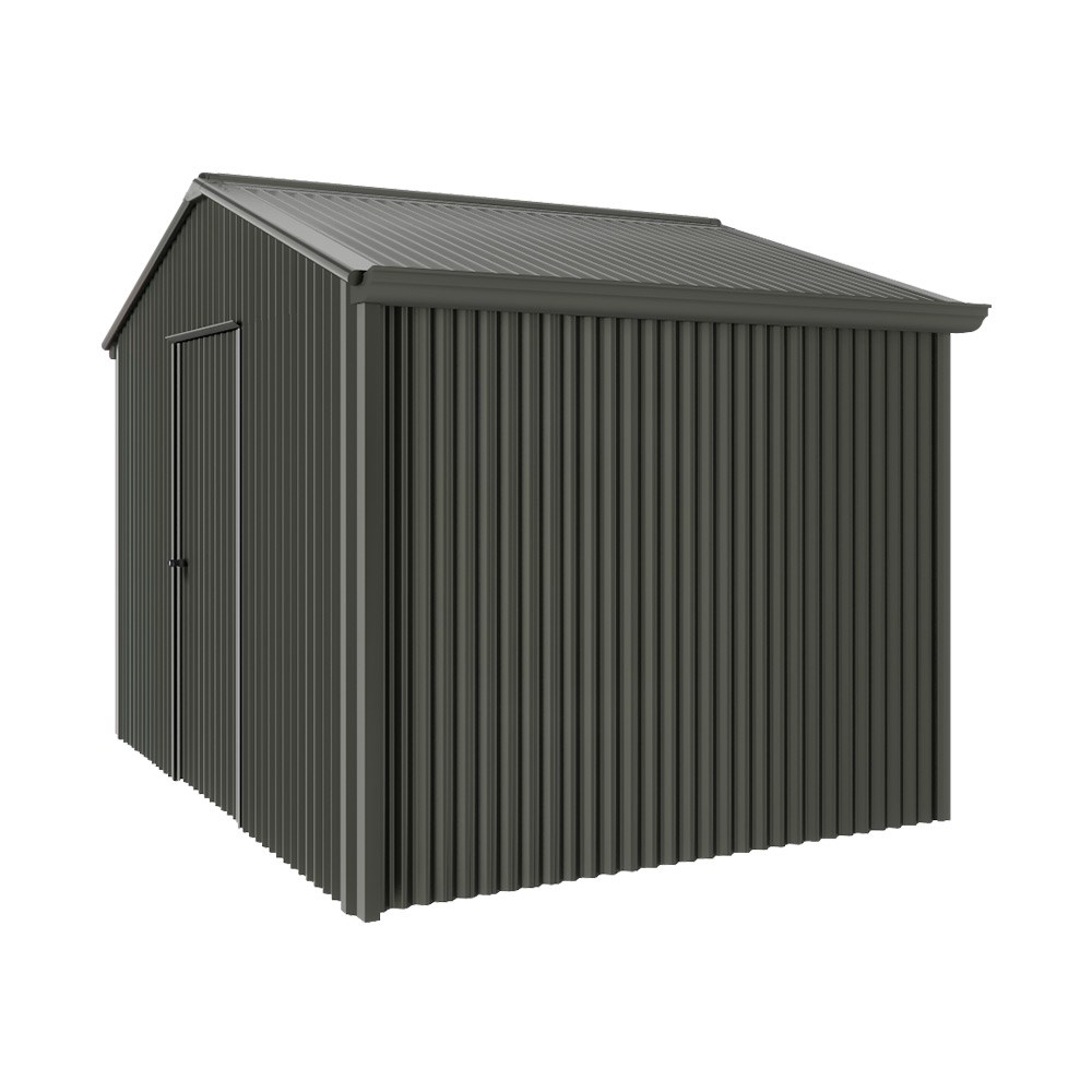 Handi-Heritage Shed H2 3.30X2.52 Roof:Slate Grey Wall:Slate Grey Gable End Single Door