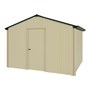 Handi-Heritage Shed H3 3.30X3.30 Roof:Caulfield Green Wall:Primrose Gable End Single Door