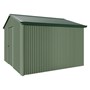 Handi-Heritage Shed H3 3.30X3.30 Roof:Caulfield Green Wall:Rivergum Gable End Single Door
