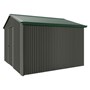 Handi-Heritage Shed H3 3.30X3.30 Roof:Caulfield Green Wall:Slate Grey Gable End Single Door