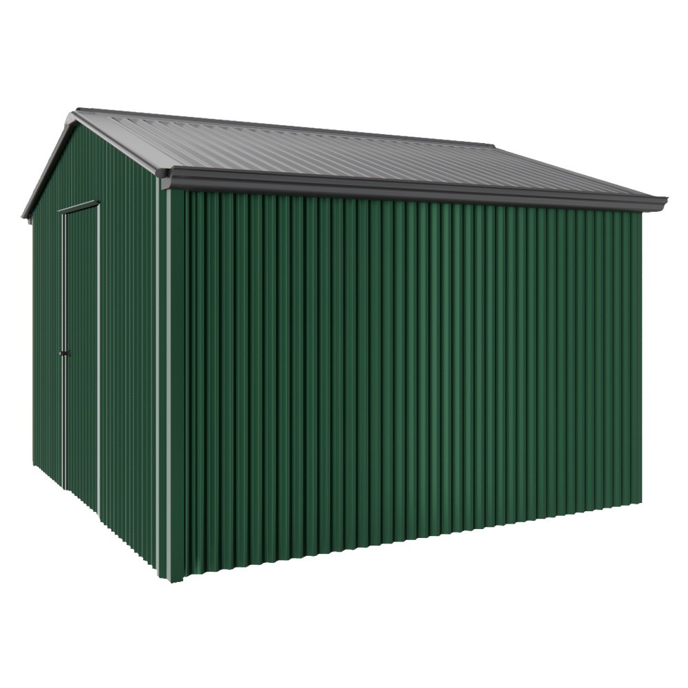 Handi-Heritage Shed H3 3.30X3.30 Roof:Gun Metal Grey Wall:Caulfield Green Gable End Single Door