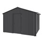 Handi-Heritage Shed H3 3.30X3.30 Roof:Gun Metal Grey Wall:Gun Metal Grey Gable End Single Door