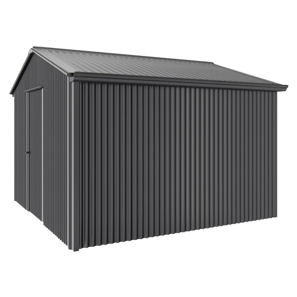 Handi-Heritage Shed H3 3.30X3.30 Roof:Gun Metal Grey Wall:Gun Metal Grey Gable End Single Door