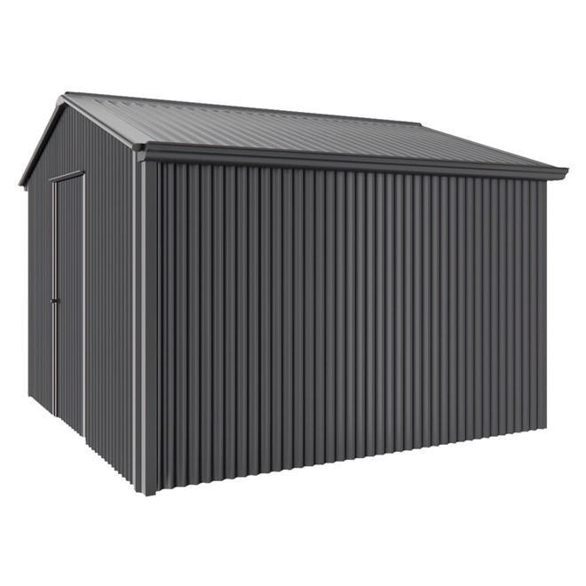 Handi-Heritage Shed H3 3.30X3.30 Roof:Gun Metal Grey Wall:Gun Metal Grey Gable End Single Door