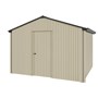 Handi-Heritage Shed H3 3.30X3.30 Roof:Gun Metal Grey Wall:Merino Gable End Single Door