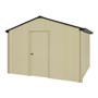 Handi-Heritage Shed H3 3.30X3.30 Roof:Gun Metal Grey Wall:Primrose Gable End Single Door