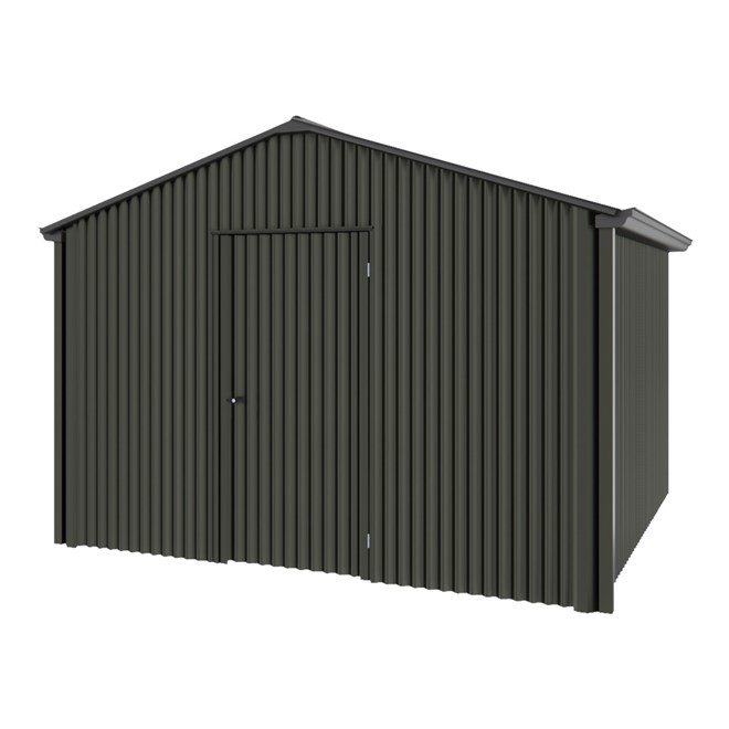 Handi-Heritage Shed H3 3.30X3.30 Roof:Gun Metal Grey Wall:Slate Grey Gable End Single Door