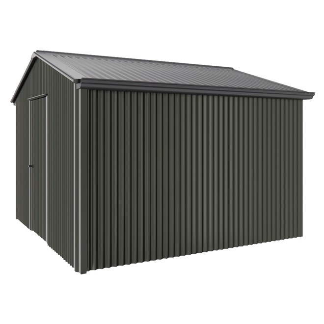 Handi-Heritage Shed H3 3.30X3.30 Roof:Gun Metal Grey Wall:Slate Grey Gable End Single Door