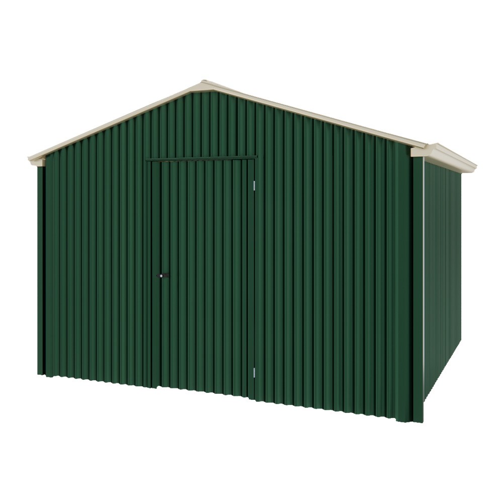 Handi-Heritage Shed H3 3.30X3.30 Roof:Merino Wall:Caulfield Green Gable End Single Door