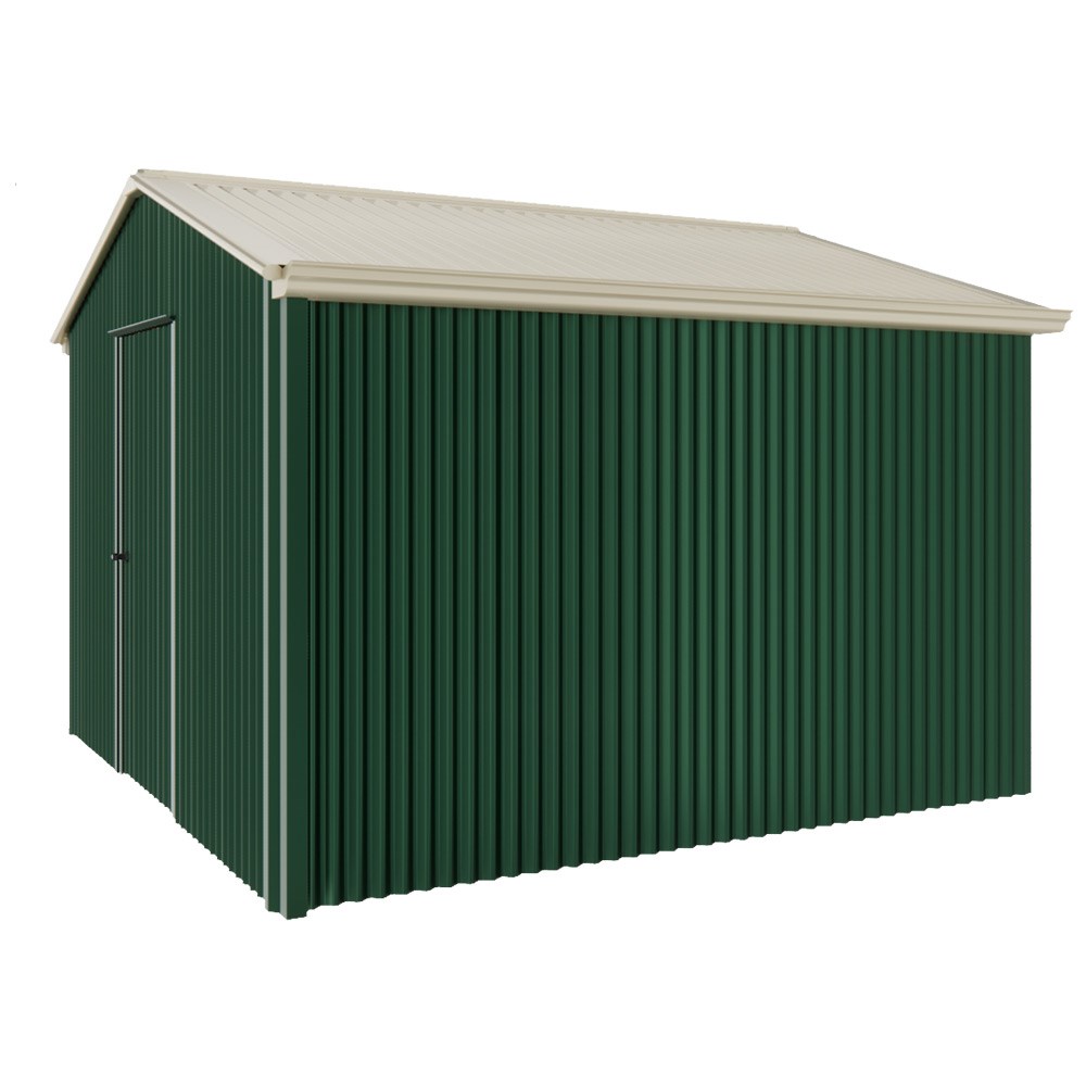 Handi-Heritage Shed H3 3.30X3.30 Roof:Merino Wall:Caulfield Green Gable End Single Door