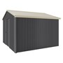Handi-Heritage Shed H3 3.30X3.30 Roof:Merino Wall:Gun Metal Grey Gable End Single Door