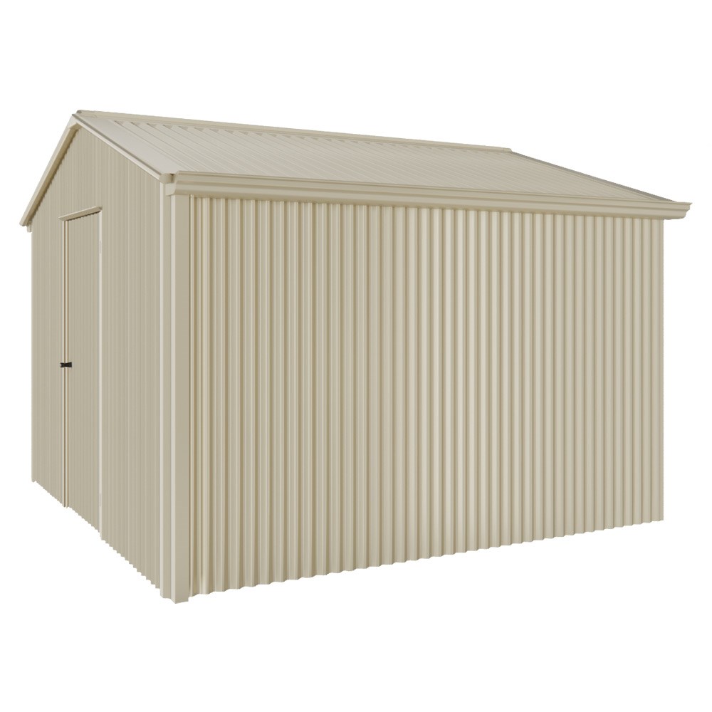Handi-Heritage Shed H3 3.30X3.30 Roof:Merino Wall:Merino Gable End Single Door