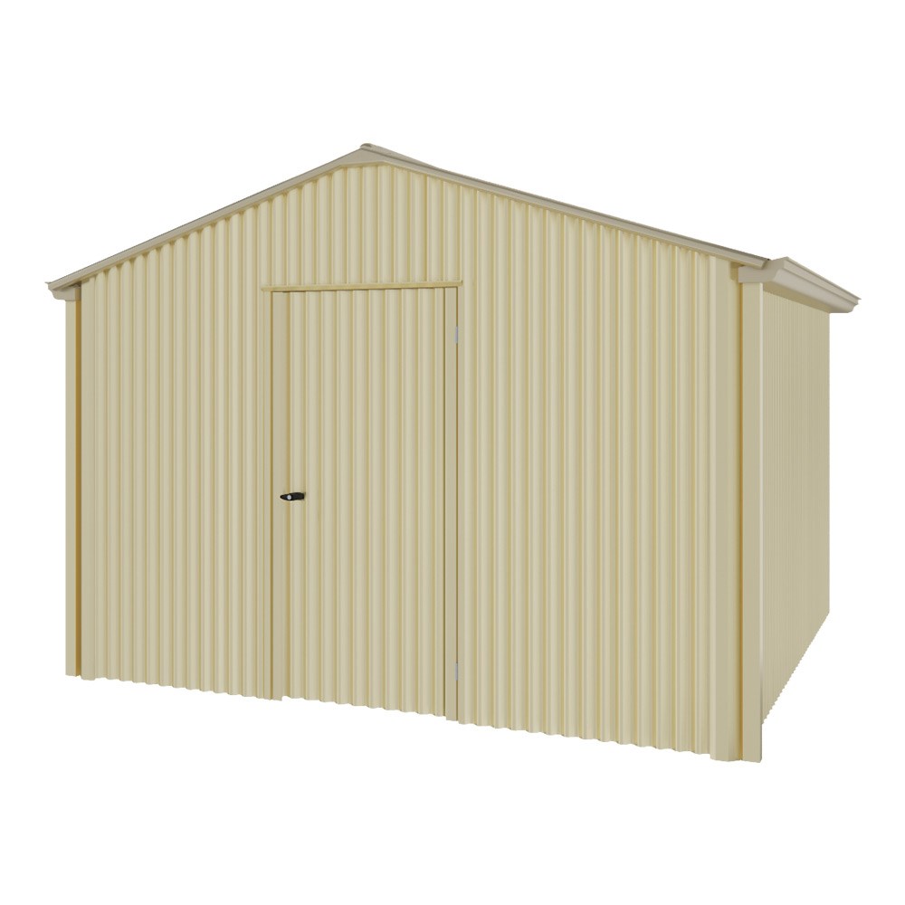 Handi-Heritage Shed H3 3.30X3.30 Roof:Merino Wall:Primrose Gable End Single Door