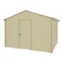 Handi-Heritage Shed H3 3.30X3.30 Roof:Merino Wall:Primrose Gable End Single Door