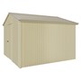 Handi-Heritage Shed H3 3.30X3.30 Roof:Merino Wall:Primrose Gable End Single Door