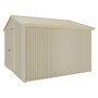 Handi-Heritage Shed H3 3.30X3.30 Roof:Primrose Wall:Merino Gable End Single Door