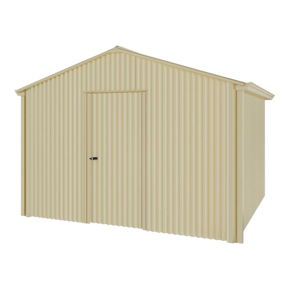 Handi-Heritage Shed H3 3.30X3.30 Roof:Primrose Wall:Primrose Gable End Single Door