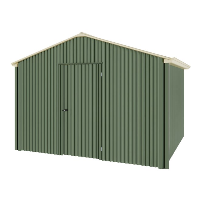 Handi-Heritage Shed H3 3.30X3.30 Roof:Primrose Wall:Rivergum  Gable End Single Door