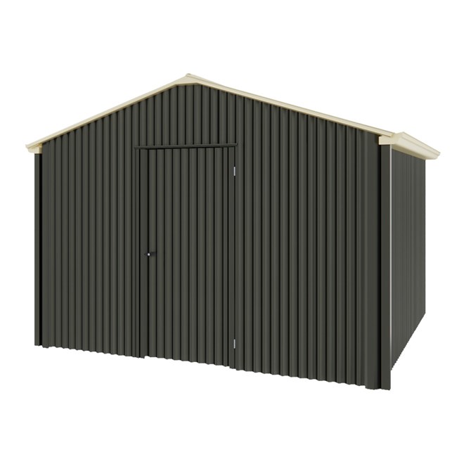 Handi-Heritage Shed H3 3.30X3.30 Roof:Primrose Wall:Slate Grey Gable End Single Door