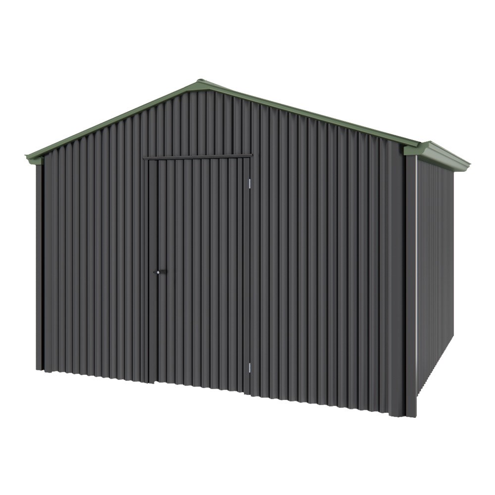 Handi-Heritage Shed H3 3.30X3.30 Roof:Rivergum Wall:Gun Metal Grey Gable End Single Door