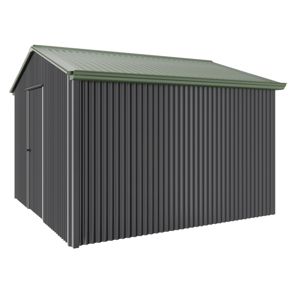 Handi-Heritage Shed H3 3.30X3.30 Roof:Rivergum Wall:Gun Metal Grey Gable End Single Door