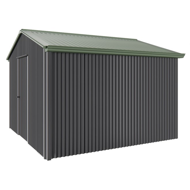 Handi-Heritage Shed H3 3.30X3.30 Roof:Rivergum Wall:Gun Metal Grey Gable End Single Door