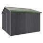Handi-Heritage Shed H3 3.30X3.30 Roof:Rivergum Wall:Gun Metal Grey Gable End Single Door