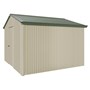 Handi-Heritage Shed H3 3.30X3.30 Roof:Rivergum Wall:Merino Gable End Single Door