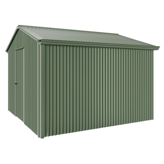 Handi-Heritage Shed H3 3.30X3.30 Roof:Rivergum Wall:Rivergum  Gable End Single Door