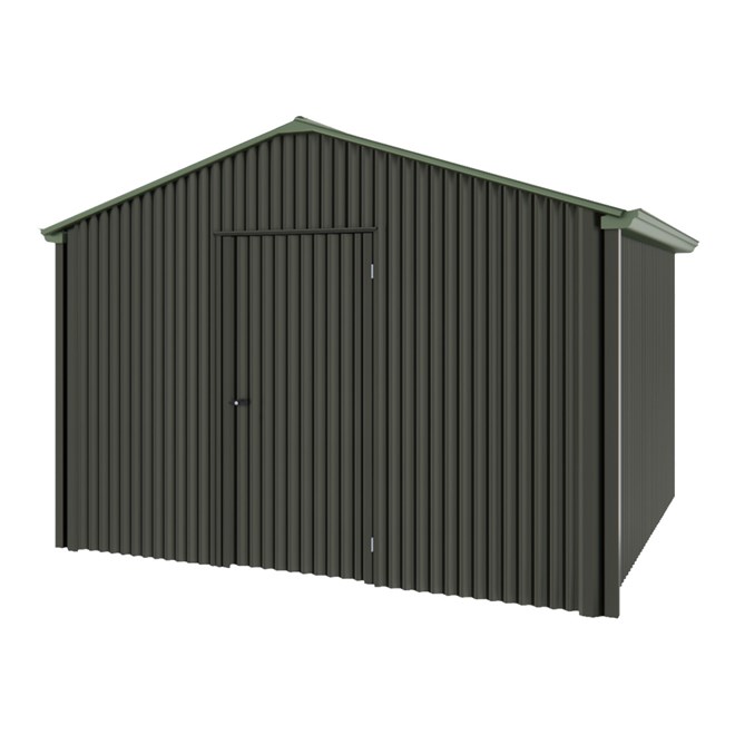 Handi-Heritage Shed H3 3.30X3.30 Roof:Rivergum Wall:Slate Grey Gable End Single Door