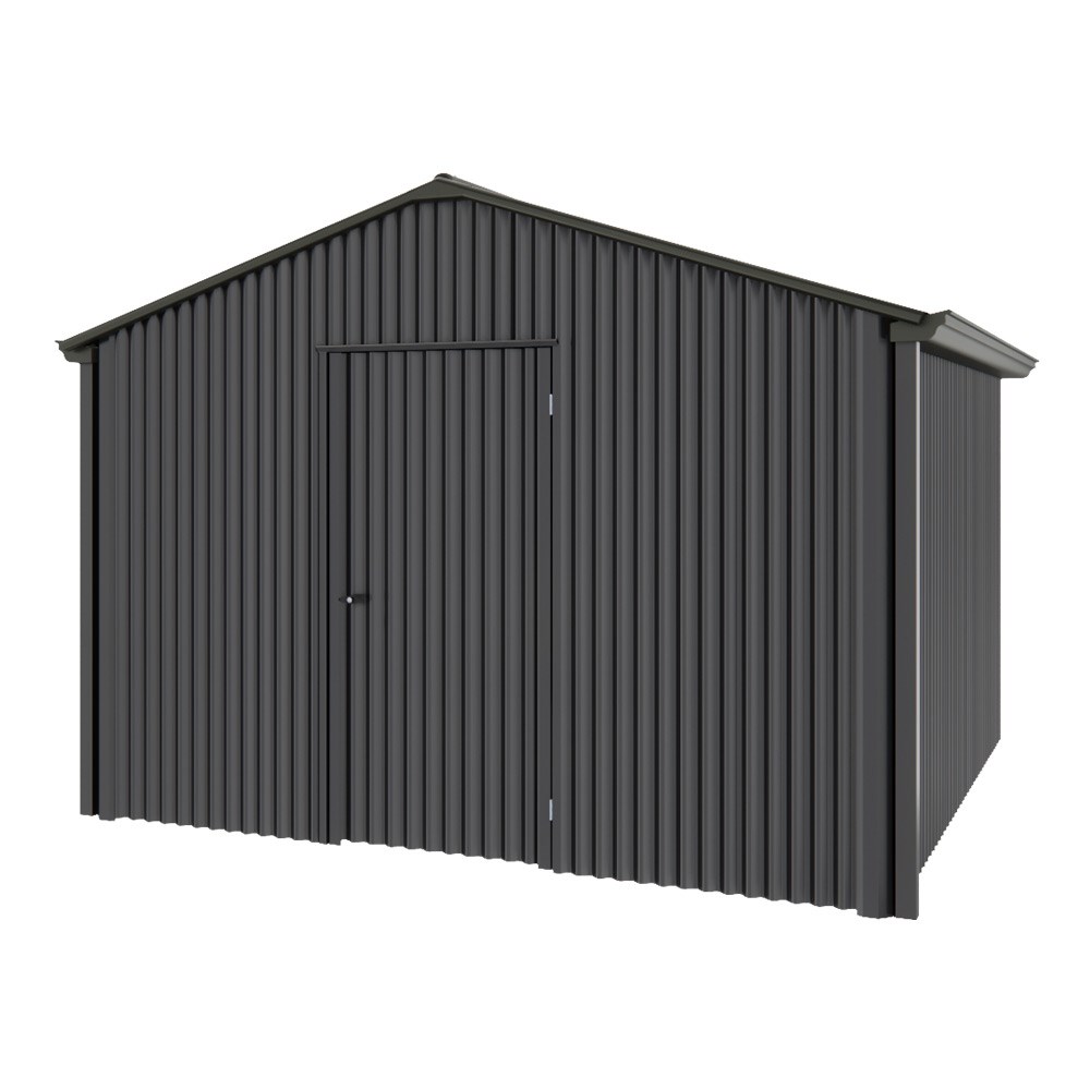 Handi-Heritage Shed H3 3.30X3.30 Roof:Slate Grey Wall:Gun Metal Grey Gable End Single Door