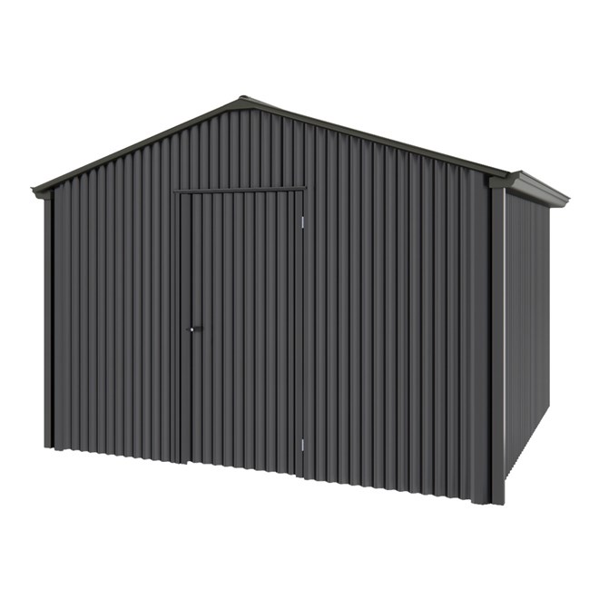 Handi-Heritage Shed H3 3.30X3.30 Roof:Slate Grey Wall:Gun Metal Grey Gable End Single Door