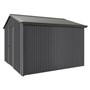 Handi-Heritage Shed H3 3.30X3.30 Roof:Slate Grey Wall:Gun Metal Grey Gable End Single Door