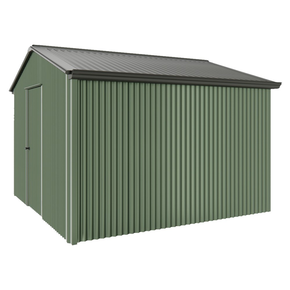 Handi-Heritage Shed H3 3.30X3.30 Roof:Slate Grey Wall:Rivergum Gable End Single Door