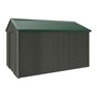Handi-Heritage Shed H4 3.96X2.52 Roof:Caulfield Green Wall:Slate Grey Gable End Single Door