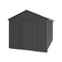 Handi-Heritage Shed H4 3.96X2.52 Roof:Gun Metal Grey Wall:Gun Metal Grey Gable End Single Door