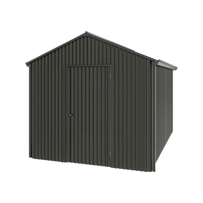 Handi-Heritage Shed H4 3.96X2.52 Roof:Gun Metal Grey Wall:Slate Grey Gable End Single Door
